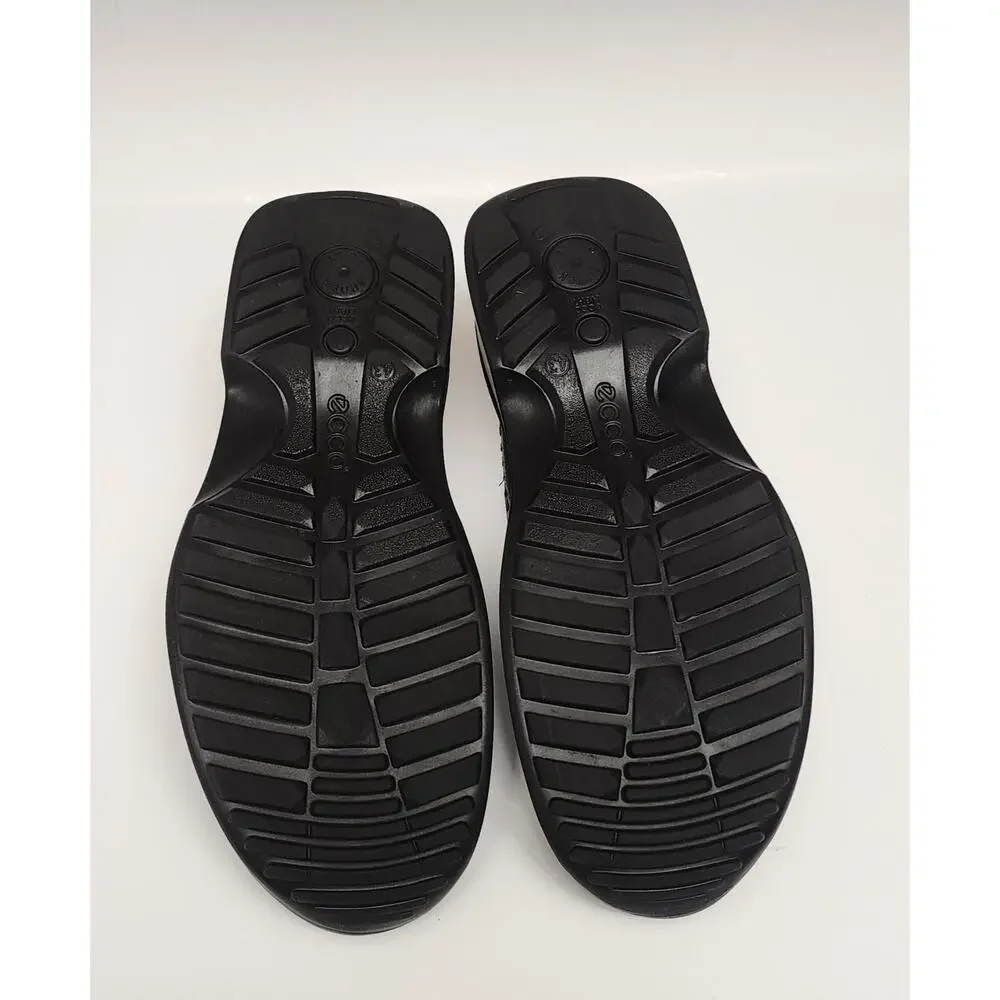 ECCO Men's Seawalker Lace-Up. Black Oxford Shoes Size 43/US 10